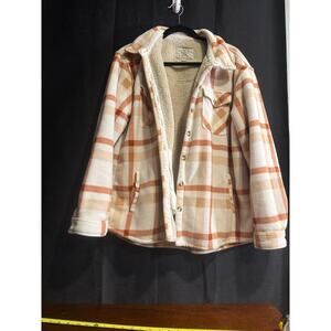 AE oversized plaid button up shacket XL